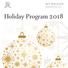 Holiday Program 2018