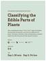 Classifying the Edible Parts of Plants