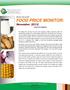 MEDIA RELEASE FOOD PRICE MONITOR: November 2012