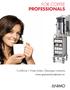 FOR COFFEE PROFESSIONALS. ComBi-Line Water boilers Beverage containers Animo equipment for professional use.