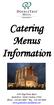 Catering Menus Information