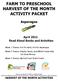 FARM TO PRESCHOOL HARVEST OF THE MONTH ACTIVITY PACKET