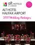ALT HOTEL HALIFAX AIRPORT 2017 Wedding Packages