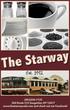 The Starway. (845) Route 212 Saugerties, NY and check out our Facebook!