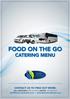 FOOD ON THE GO CATERING MENU