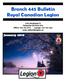 Branch 445 Bulletin Royal Canadian Legion