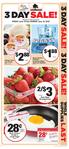 LAST 2/$ FRIDAY June 10 thru SUNDAY June 12, Red Ripe Strawberries 1-lb. Best Choice. Grade A Large Eggs Dozen. Best Choice