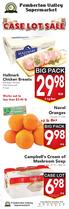9 98 ea ea CASE LOT SALE BIG PACK. Navel Oranges Grown in USA. Campbell s Cream of Mushroom Soup Case of 12 x 284 ml