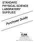 STANDARD PHYSICAL SCIENCE LABORATORY SUPPLIES