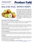 Produce Talk. Item of the Week: HONEYCRISPS APPLES. Nutritional Values of Honeycrisp Apples