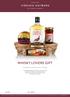 WHISKY LOVERS GIFT. Presented in an open weave tray containing: