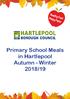 Healthy Food Happy Pupils. Primary School Meals in Hartlepool Autumn - Winter 2018/19