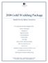 2018 Gold Wedding Package
