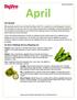April. Go Green! Go Green Challenge Grocery Shopping List