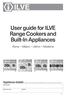 User guide for ILVE Range Cookers and Built-In Appliances