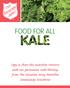 Food for all. Copy & Share this nutrition resource with our permission with blessings from The Salvation Army Penticton Community Ministries