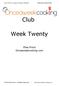 Club. Week Twenty. Elisa Prout Onceaweekcooking.com Elisa Prout - All Rights Reserved 1