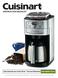 INSTRUCTION BOOKLET Fully Automatic Burr Grind & Brew Thermal Coffeemaker DGB-900BCC Series
