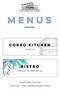 MENUs _. corso Kitchen BISTRO. 11:30am TILL LATE. LUNCH 11.30am 3pm / DINNER 5.30pm 9pm. please order at any bar