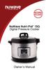 NuWave Nutri-Pot 13Q Digital Pressure Cooker. Owner s Manual