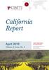 California Report. April Volume 2, Issue No. 4. Ciatti Global Wine & Grape Brokers