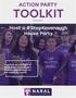 ACTION PARTY TOOLKIT. Host a #StopKavanaugh House Party. Together we will fight to block Brett Kavanaugh s lifetime appointment to the Supreme Court!