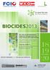 BIOCIDES NOVEMBER, VIENNA. Why attend? About this event. Who should attend?   biocides2013