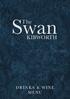 Swan. The KIBWORTH DRINKS & WINE MENU