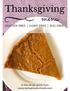 Thanksgiving Recipes Revisited