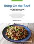 Bring On the Beef FIVE BEEF RECIPES YOUR FAMILY WILL LOVE