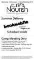 bookmobile Schedule Inside Camp Meeting Only